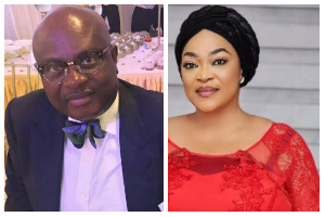 Former Kumasi Mayor, Kojo Bonsu and actress Kalsoum Sinare