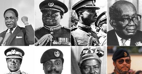 Some past leaders of Ghana