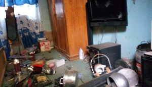 Properties in the home of the Wa MCE were destroyed as thugs ransacked the residence