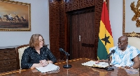 President Akufo-Addo meets US diplomat Molly Phee at the Jubilee House
