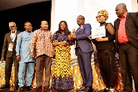 Mrs Afeku, Mr Mike Dada, others at the unveiling