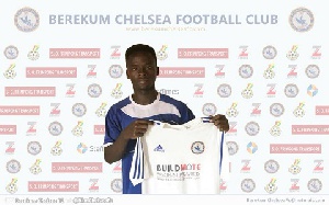Awunie has signed a three-year deal with Berekum Chelsea