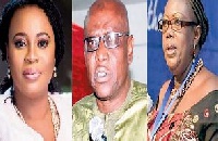 Charlotte Osei, Amadu Sulley and Georgina Opoku Amankwah have been sacked by President Akufo-Addo