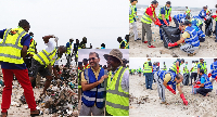 The beach cleanup formed part of activities to mark World Cleanup Day