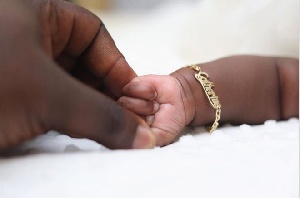 Baby Catherine's hand (R)