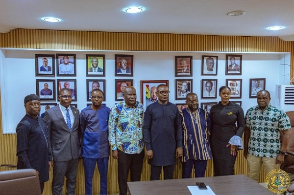 John Jinapor in a group photo with the committee
