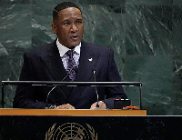 Duma Gideon Boko addresses the UN General Assembly