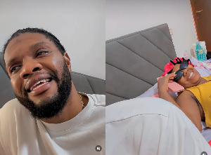 Ogidi Brown and his wife, Jessica, share playful moments together in a video