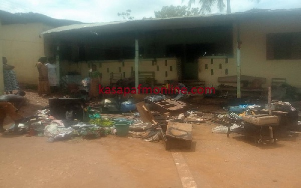 Chief Fetish Priest house destroyed by fire