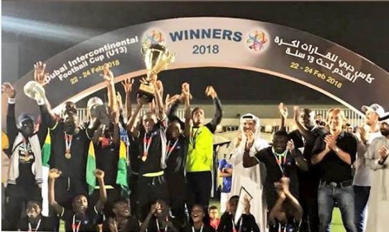 Ghana's Lizzy Sports Academy U13 side emerged winners of the 2018 Dubai International Cup