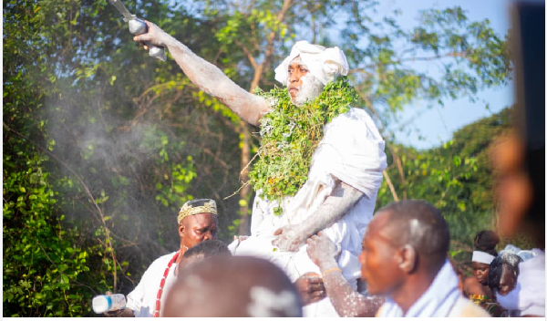 Maxwell Tsatsu Tsifodze, a seasoned banker, has been enstooled as Chief of Dzuefe-Gbordome