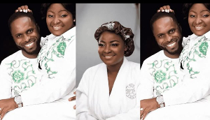 Actress Patricia Boateng with the late robbery gang leader