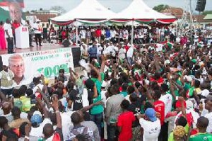 Some NDC supporters at a rally