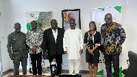Seidu Issifu (In White) is the Minister of State for Climate Change and Sustainability