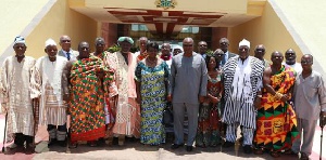 File photo of members of Council of State in a pose with President Mahama