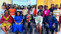 A photo of the newly inducted professionals