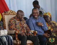 President Akufo-Addo with Education Minister Dr. Matthew Opoku Prempeh