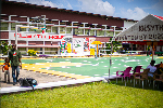 A photo of the new basketball court at Aburi Girls SHS