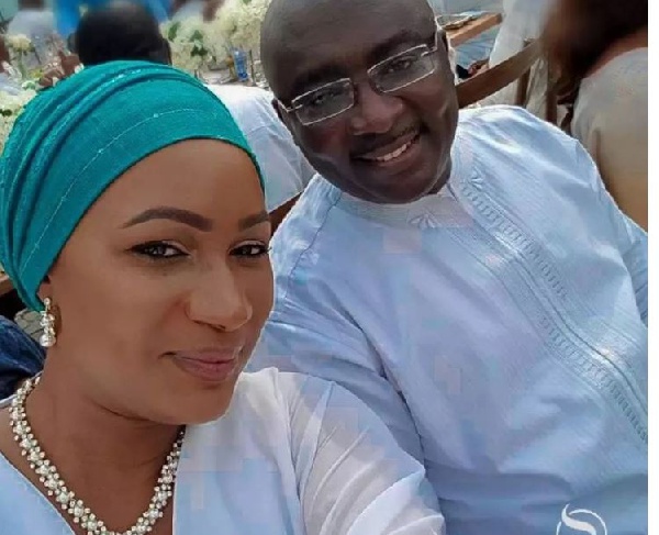 Samira Bawumia with Dr. Bawumia