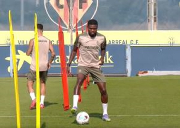 Thomas Partey was sharp during his first training session with Villareal