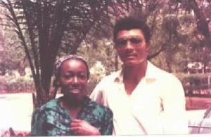Throwback photo of Nana Konadu and Jerry John Rawlings