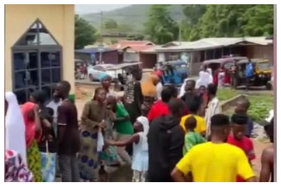 Violence disrupted prayers at the Ho Central Mosque