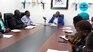 GhanaWeb CEO David Antwi led the management team during the meeting with top GIPC officials