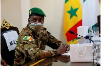 Colonel Assimi Goita, the interim president of Mali's military government