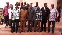Kwesi Appiah with officials from  Appiah-Karim Company