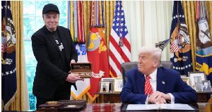 Musk bin leave di Trump goment wia dem do press conference