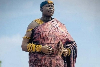 The statue of Barimah Osei Hwedie II