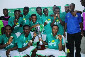 Opoku Ware won the boys division at the December Sprite Ball Championship.