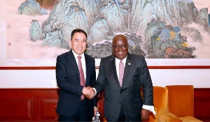 Nana Akufo-Addo met the President of Startimes Group in China