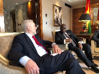 President Akufo-Addo and Jeremy Corbyn discussed the role of African Union and US forces in Africa