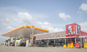 The multipurpose service station features a KFC drive-through outlet, a pharmacy and others