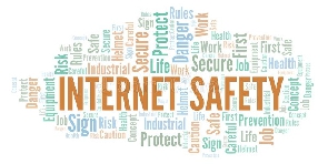 Internet Safety Word Cloud Made Text 129926745
