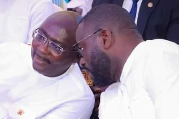Vice President  Dr. Mahamudu Bawumia with Frank Annoh-Dompreh,