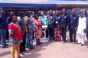 NASFAT donated some food items and toiletries to the Accra Psychiatric Hospital
