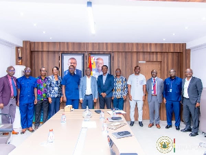 John Jinapor In A Group Photograph With Members Of EMOP
