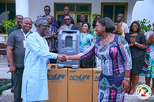 Scene from the presentation of the equipment