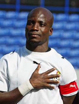 Appiah led Ghana to 2 World Cups