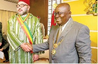 The Moroccan King decorated President Nana Addo Dankwa Akufo-Addo