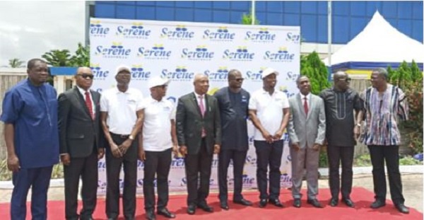 Founder of Serene Insurance, Eric Seddy Kutortse together with other dignitaries