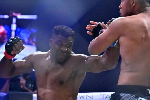 Francis Ngannou (left)  beats Renan Ferreira (right)