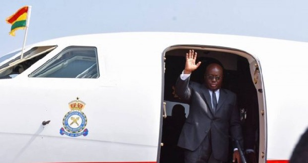 President Akufo-Addo left Ghana to attend the 5th Edition of the Financial Times Africa Summit