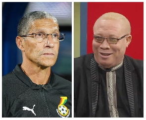 Chris Hughton and Moses Foh Amoaning