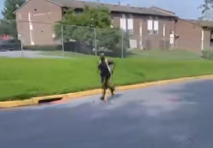 Blay doing some running drills on the streets of USA