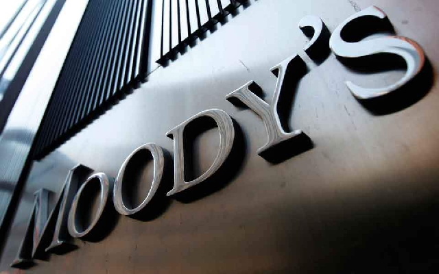 Moody's signage at its office