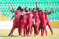 Kumasi Asante Kotoko players in a group photo