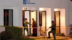 A Las Vegas area Jewish centre is searched for bombs after a suspicious phone call